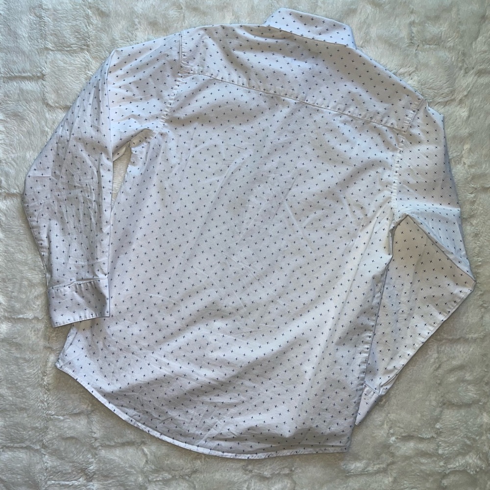 Boys Cotton white bottom up Dress shirt size 14 - Picture 3 of 5